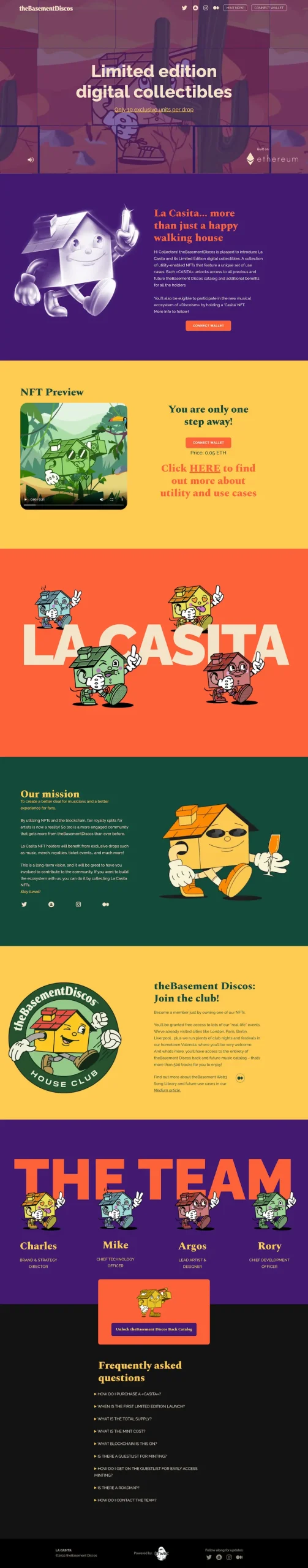 The basement discos web