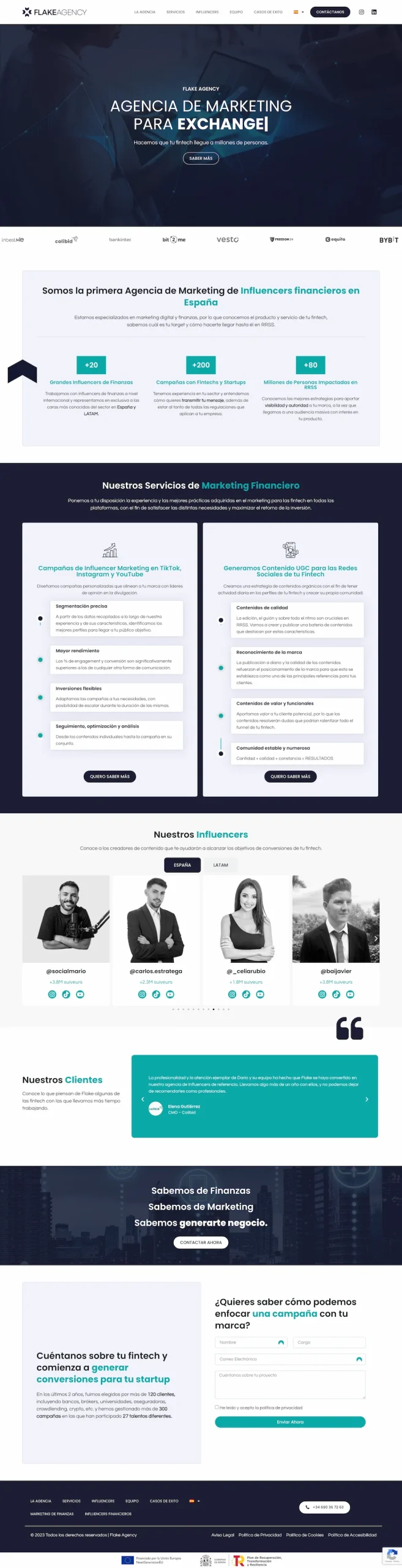 Flake Agency web