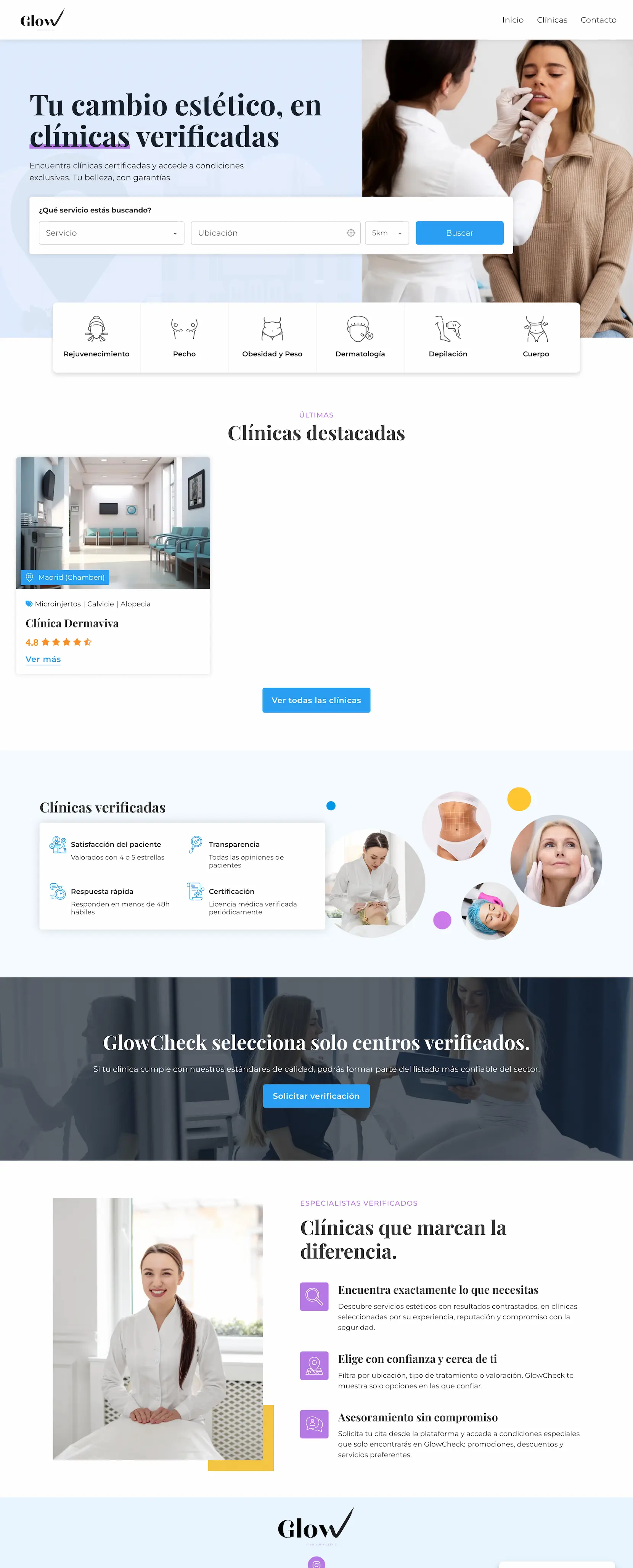 Imagen homepage glow check