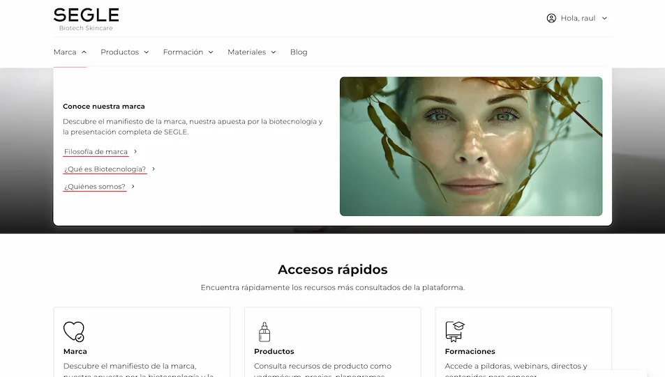 Portada intranet SEGLE