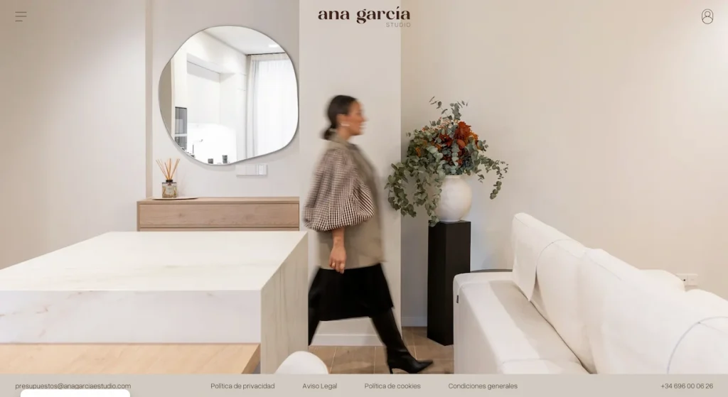 Portada de la web Ana García