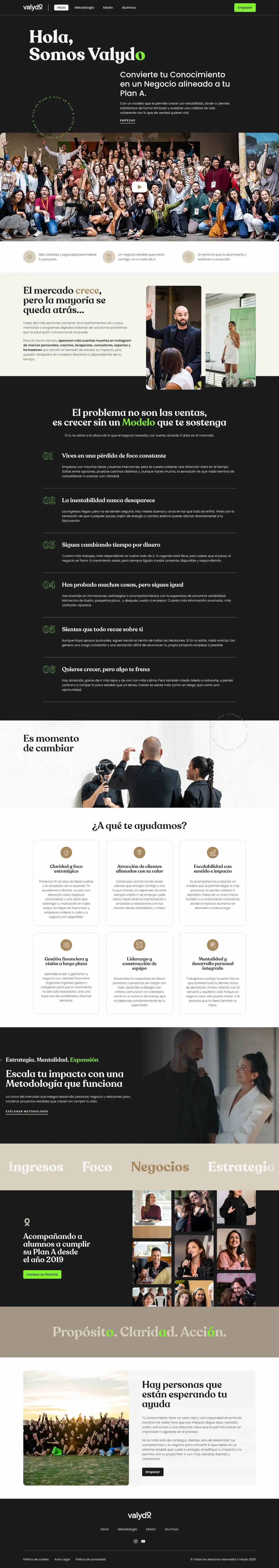 Captura home de Valydo