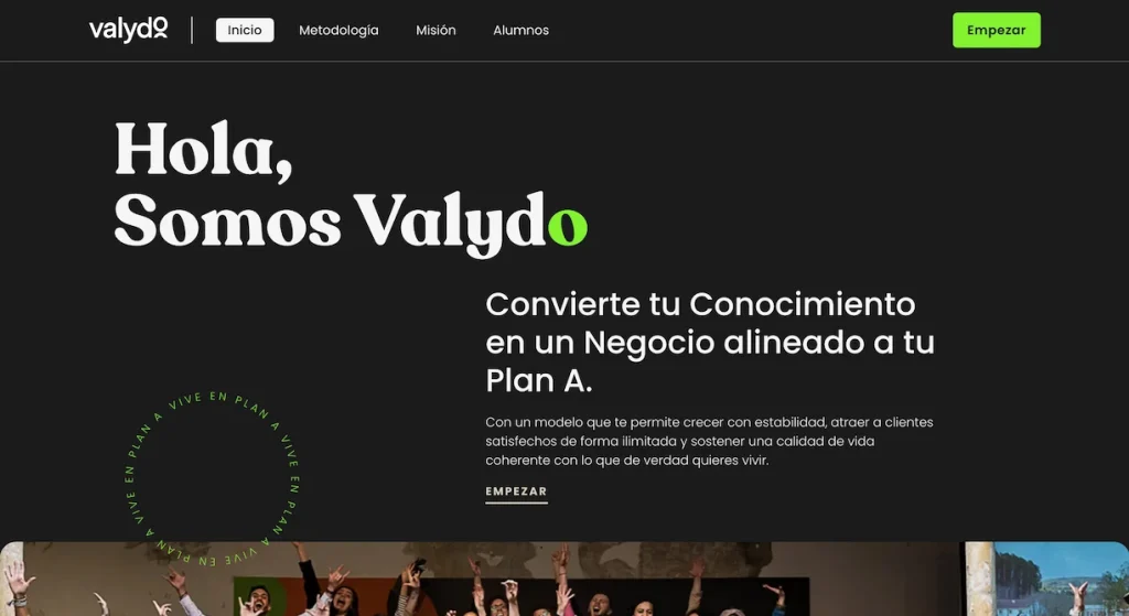 portada de web Valydo